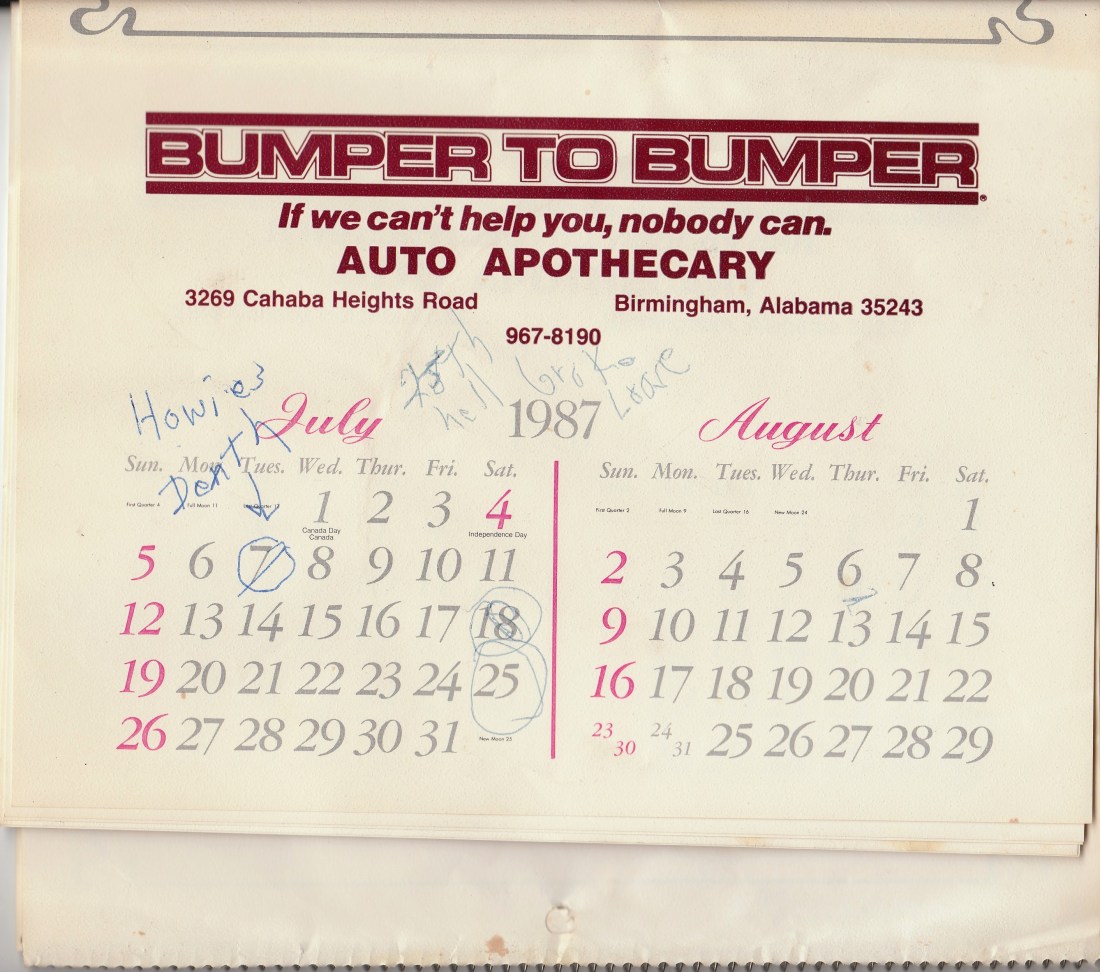 Copy of 1987 howie death shirleys hand